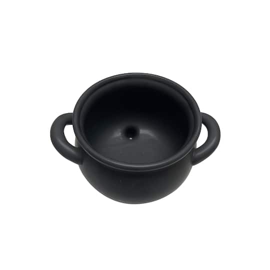 Black Ceramic Cauldron by Ashland®